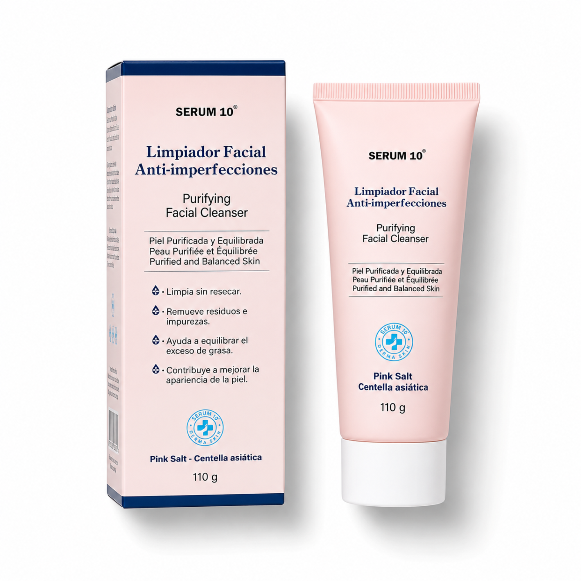 Limpiador Facial Pink Salt - Centella Asiática